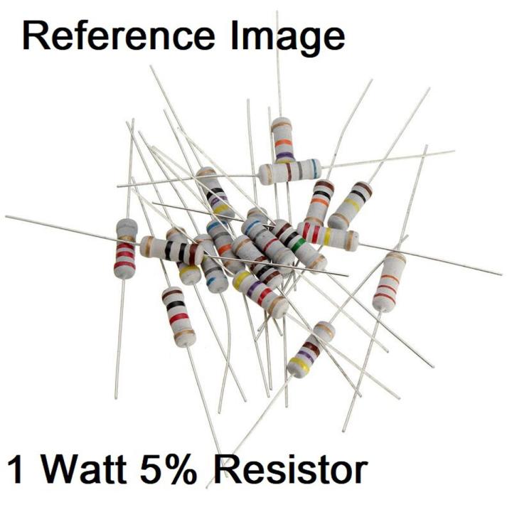 25Pcs- 1Watt 22 Ohm Resistor 1W 22 Ohm Metal Film Resistor 22 Ohm 1 Watt Metal Oxide Film Resistor Axial Leads 22 Ohm ±5% Tolerance 2 Pin Leads Terminals