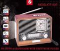 Portable Wireless AM FM SW 8 Band Bt Outdoor Home Radio Speaker  Ktf-1647 with Flashlight Multi-function Mp3 TF USB Music Player. 