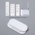 2PCS/Set Wall-Mounted Self-Adhesive Desktop Socket Fixer/ Self-Adhesive Power Strip Holder/Punch Free Hanging Fixator /Seamless Storage Holder.