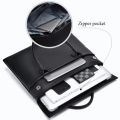 Large Capacity Custom Initials Laptop Bag PU Leather Business Office Student Briefcase Fashion Simple Notebook Computer Handbag.