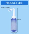 Nasal Wash Bottle Sinus Rinsing Bottle Cleaner Pressure Irrigation Neti-Pot with Sticker Thermometer for Adult & Kid.