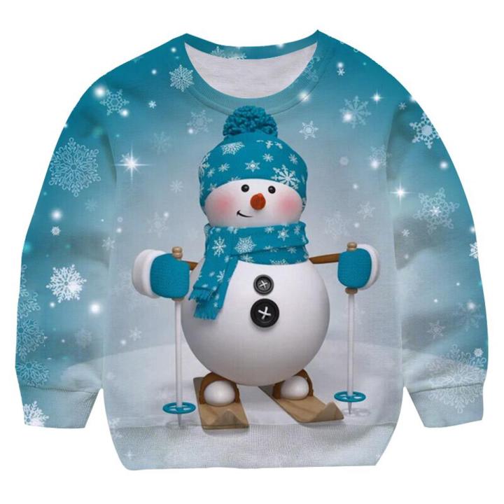 2022%20year%20Christmas%20Candy%20Print%20Santa%20Claus%20Sweatshirt%20Boy%20Round%20neck%20Teenager%20Long%20Sleeve%20Pullovers%20Xmas%20Party%20Girls%20Cotton%20Top%20-%20Image%202