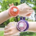 Watch Fans Wrist Handheld Fan New Cute INS Creativity Strong Wind USB Charging with Light Exquisite Gifts. 