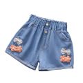 Spot children's clothing girls denim shorts 2024 new thin middle and large children boys wear short pants wholesale tide.