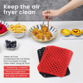 ARELENE Reusable Silicone Air Fryer Liners for Ninja Foodi Dual Air Fryer DZ201, Non-Stick Air Fryer Accessories Parchment Paper. 