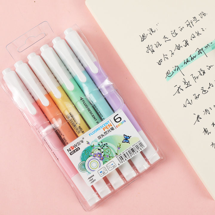 6pcs/set%20Cute%20Candy%20Color%20Highlighter%20Pen%20Stationery%20Double%20Headed%20Fluorescent%20Marker%20Pen%20Mark%20Pen%20Office%20School%20Supplies%20-%20Image%203