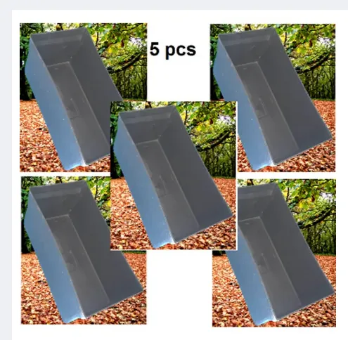 Plastic Rectangular Tub 5 pcs(14.5 Inchi Long 7Inchi Height 7Inch Wide)