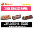 3 Piece King Size Paper Combo Pack. 