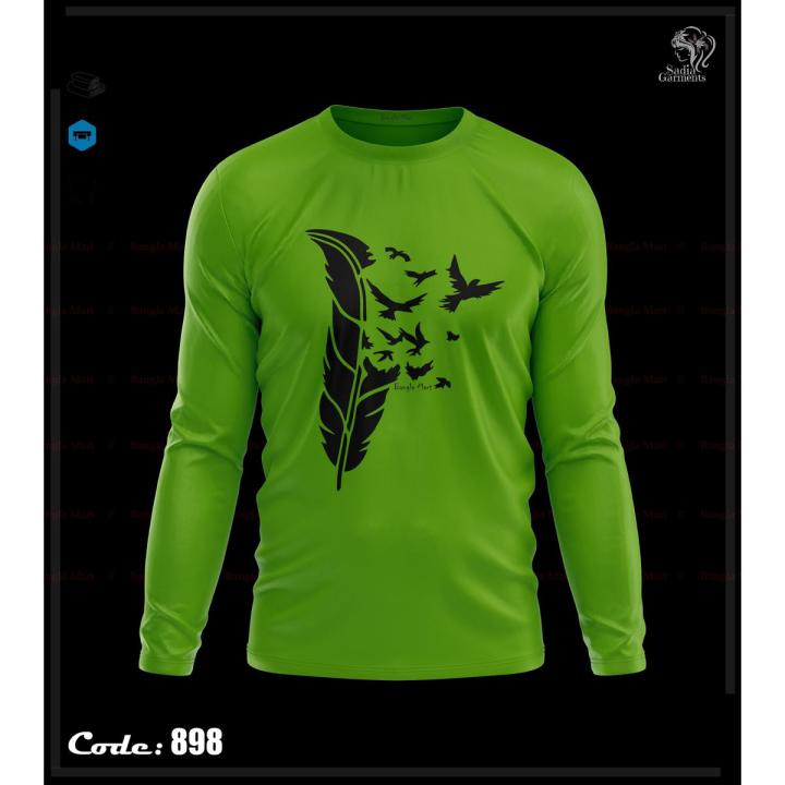 Elegant Design Long Sleeve T-Shirt Men Women O Neck Digital Print Tops Summer Female Casual Loose Fitting T Shirts