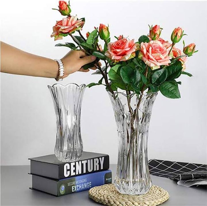 7.5''%20Inch%20Glass%20Vases%20For%20Home%20Decor%20Clear%20Height%20Glass%20Crystal%20Vases%20-%20Flower%20Vase%20-%20Image%204