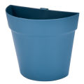 Wall Mounted Plastic Potted Plant Flowerpot Creative Wall Hanging Planter Semi Circular Small Flower Pot Wall Decoration Cologo.
