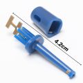 10/20/50Pcs color random Measurement Grabbers Connector Mini Test Probe Hook Clip Multimeter Lead Wire Electronic Testing. 