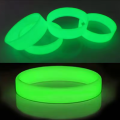 Glow in The Dark 02 Pcs Luminous Silicone Bracelet  Party Neon Light Wristband  Gift. 