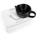 QSHAVE Razor Shaving Scuttle Mug Filled hot Water Keep Lather Always Warm It Large Size Bowl Handmade Pottery Cup Black White. 