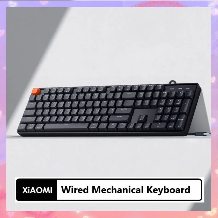 Xiaomi Wired Mechanical Keyboard Red Green Switch 104 Keys Gaming Ergonomic Design LED Backlight Modes