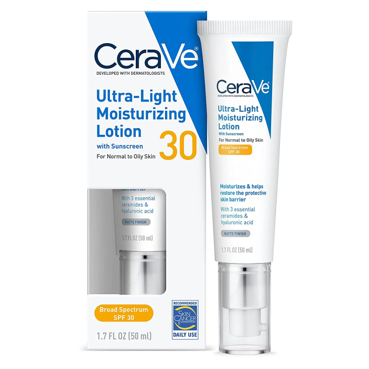 CeraVe ltra-Light oisturizing Lotion with Sunscreen S 30/50ml
