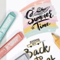 New Metallic Glitter Highlighter Markers - Vibrant Colors, Non-Permanent, Fine Point, Stationery Essentials. 