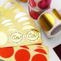 100/250PCS 45mm Silver Golden Redness Certificate Wafer Company Seal Labels Stickers for Embossing Award. 