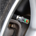 2/4 pcs Tire Pressure Indicator Valve Cap Anti-theft Upgrade Auto Tire Pressure Alarm Valve Stem Caps Cover Sensor Indicator Alert Tyre Air Gauge Warning Device. 