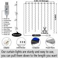 Curtain LED String Lights Garland Festival Christmas Decoration USB Remote Control Holiday Wedding Fairy Lights for Bedroom Home. 