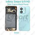 For Infinix Smart 9 9 HD Full Body Housing With Camera Glass (LCD Frame, Side/Middle Frame, Back Panel/Backshell). 