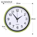Noiseless Wall Clock Large Number Silent Wall Clock for Home Office Decoration 8 Inch Round Hang Clock. 