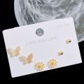 SLBABY: Sweet style, small and cute, delicate earrings, versatile design, sterling silver temperament, pierced earrings.