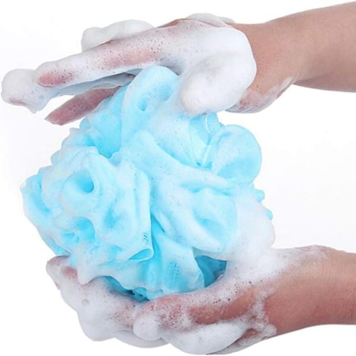 Bath Sponges Bath Loofahs Mesh Pouf Shower Wash Soft Ball Eco-Friendly for Men& Women Cleanse, Smooths Skin, Exfoliating
