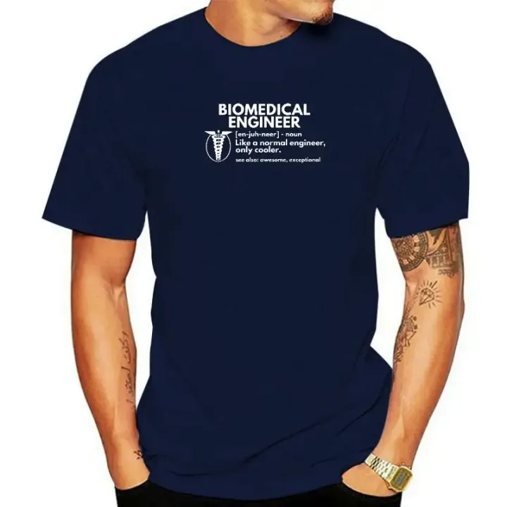Biomedical Engineer Definition Funny Engineering T Shirts Graphic Cotton Streetwear Short Sleeve Birthday Gifts Summer T-shirt