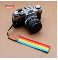 【YIYANGMAOYI111】Camera wrist strap Rainbow belt hand strap For Canon Nikon Sony Pentax Samsung. 