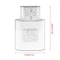 VGA HDMI Dummy Plug Virtual Display Emulator Adapter DDC Edid 1920x1080P.