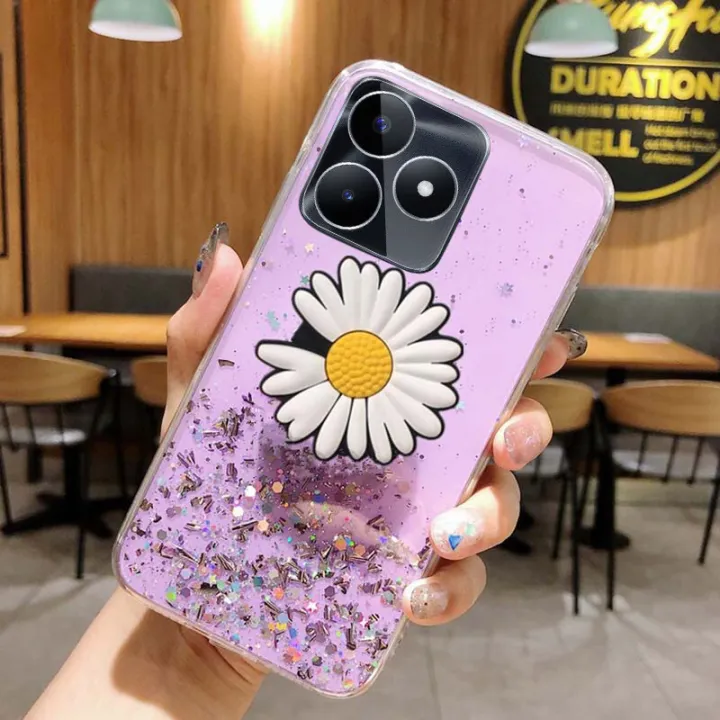 For%20Realme%20Note%2050%204G%20Case%20Glitter%20Bling%20Soft%20Stars%20Moon%20Sequins%20Chrysanthemum%20Flowers%20Folding%20Bracket%20Transparent%20Silicone%20For%20Realme%20Note%2050%20Back%20Cover%20-%20Image%202
