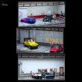 1/64 Scale Diecast Model Car Display Case with Light Protective Garage Display Case for Sports Car Alloy Car Toy Cars Gifts Model Collectors.