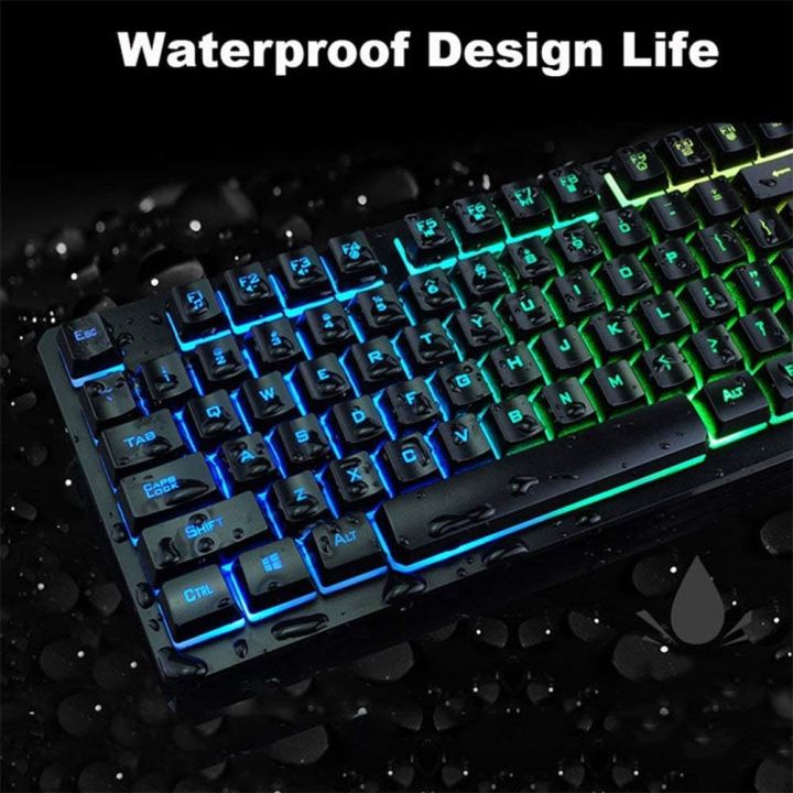 Gaming%20Keyboard%20Mouse%20Combo%20K13%20Wired%20Rainbow%20Led%20Backlit%20104%20Keys%20Ergonomic%20Gamer%20Keyboard%20+%202400DPI%20Adjust%206%20Buttons%20Usb%20Optical%20Game%20Mouse%20Sets%20for%20PC%20Laptop%20Computer%20+RGB%20Mini%20Mousepad%20(Black-RGBMP)%20-%20Image%204