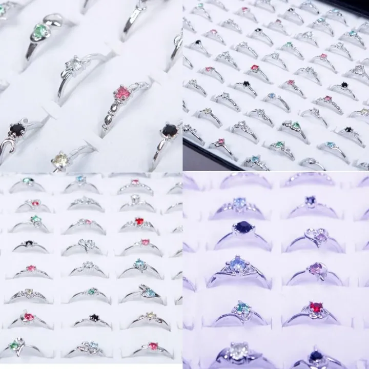 %EF%BC%88New%EF%BC%89Hot%20Woman%20Wholeale%20Lot%2030pc%20Rhinetone%20Aorted%20ilver%20Plated%20Ring%20New%20-%20Image%203