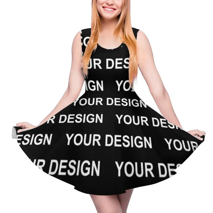 Add Design Customized Dress Custom Made Your Image Aesthetic Dresses Woman Cute Skate Dress Spring Print Clothes Big Size