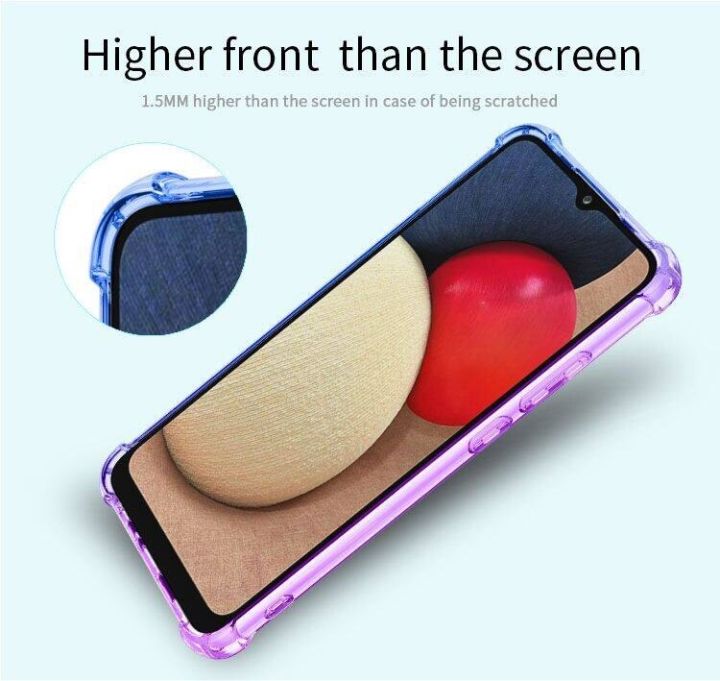 xprmy%20for%20Samsung%20Galaxy%20A03%20Core%20Multicolor%20Silicone%20TPU%20Casing%20Soft%20Buffer%20Thin%20Anti%20fall%20Corners%20solid%20color%20Phone%20Cover%20-%20Image%203