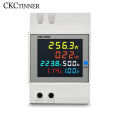 D52-2066 Din Rail AC monitor 6IN1 Display Smart Meter 110V 220V 380V 100A Voltage Current Power Frequency Factor Energy Meter. 