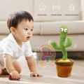 Dancing Cactus Toy Electric Cactus Sing Repeat Singing  Rechargeable Talking Cactus Mimicking Toy For Plush Toys 120 SONGS. 