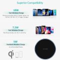 30W Fast Wireless Charger For Samsung Galaxy S9/S20 S8 Note 9 USB Qi Charging Pad for iPhone 12 11 XS Max XR X 8 Huawei P30 Pro.