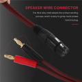 LKPCIGCXM XLR to Banana Speaker Cable,XLR 3 Pin Female to Dual Banana Plugs Audio Cable, Gold-Plated 4mm Plug to XLR3 Pro HiFi. 