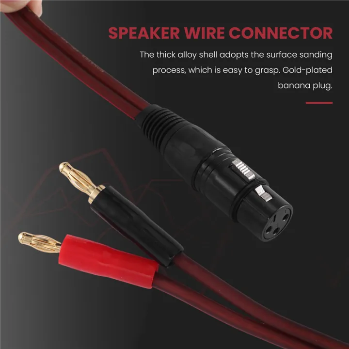 LKPCIGCXM%20XLR%20to%20Banana%20Speaker%20Cable,XLR%203%20Pin%20Female%20to%20Dual%20Banana%20Plugs%20Audio%20Cable,%20Gold-Plated%204mm%20Plug%20to%20XLR3%20Pro%20HiFi%20-%20Image%203