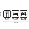 Unique Make - Wall Sticker Games Sleep Removable Self -Eat PVC Home Decoration Sticker - Wall Sticker - Innovative Design. 
