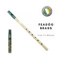 Feadog Tin Whistle Brass in the Key "C" Made in Iriland , Irish Whistle Pack.