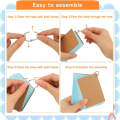 JDXHLAU 600 Pcs Index Cards with Ring, 3 X 4 Inch Colored A7 Colorful Flash Cards with Ring Underline Study Cards.