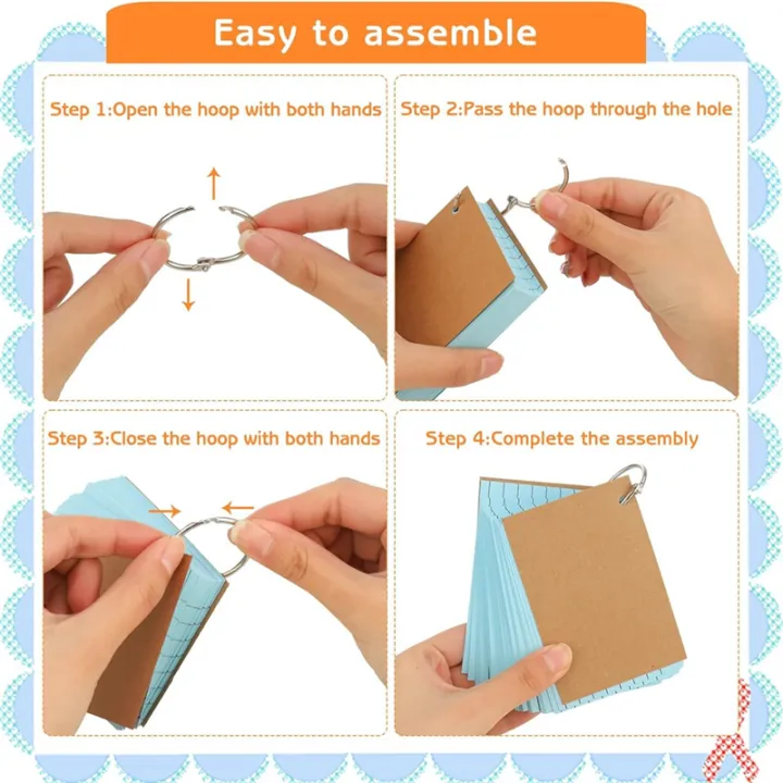 JDXHLAU%20600%20Pcs%20Index%20Cards%20with%20Ring,%203%20X%204%20Inch%20Colored%20A7%20Colorful%20Flash%20Cards%20with%20Ring%20Underline%20Study%20Cards%20-%20Image%208