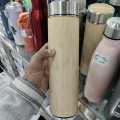 500ml Creative Bamboo Thermos Bottle Stainless Steel Water Bottles Vacuum Portable Coffee Bottle Thermos Cup.