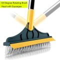 Household Cleaning Brush Floor Scrub Bathroom Cleaning Tools Silicone Scraper Toilet Brush Rotary Brush for Cleaning Tile Tools. 