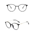 【3C VictoryEagle】oval glasses frame retro lightweight rice nail anti-blue glasses red the same model plain light mirror. 