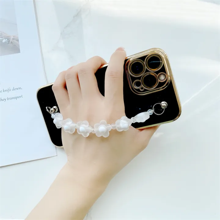 Jizetin%20for%20Vivo%20Y19%20Back%20Cover%20With%20White%20Flowers%20Chain%20Wristband%20Luxury%20Plating%20Fashion%20Bracelet%20Phone%20Cases%20-%20Image%207